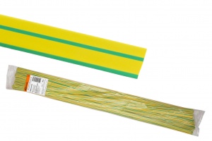 Термоусаживаемая трубка ТУТнг 20/10 желто-зеленая по 1м (50 м/упак) TDM - фото, цены, купить