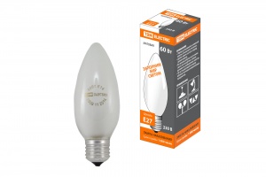 Лампа накаливания "Свеча матовая" 60 Вт-230 В-Е27 TDM  - фото, цены, купить