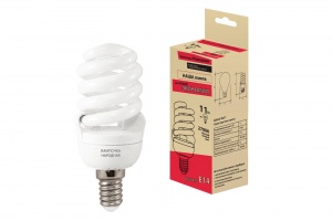 Лампа люминесцентная НЛ-FSТ2-11 Вт-2700 К–Е14 (42х93 мм)  - фото, цены, купить