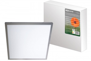 Ультратонкая светодиодная панель серии СВО 295х295, 15 Вт, 6000 К, хром, TDM - фото, цены, купить