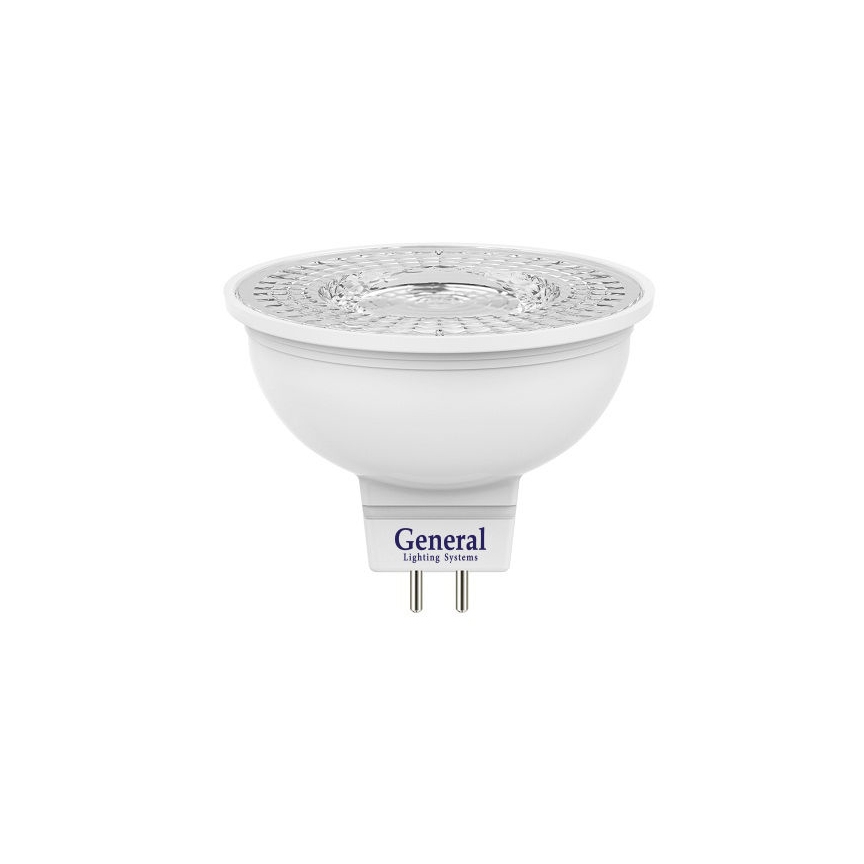 Лампа светодиодная MR16 GENERAL OPTIMUM 7w 230v GU5.3 2700К - фото, цены, купить