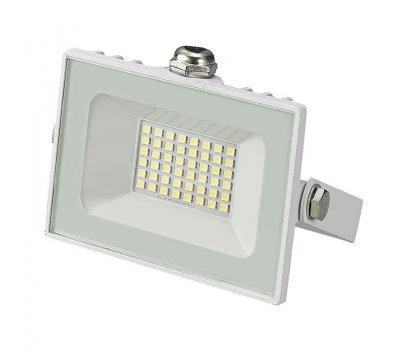 Светодиодный прожектор GTAB-30BT-IP65-6500-W (белый корпус) - фото, цены, купить