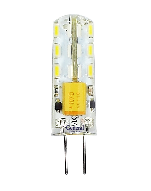 Лампа светодиодная капсула G4-3Вт-S-12v-2700 5/100/500 GENERAL - фото, цены, купить