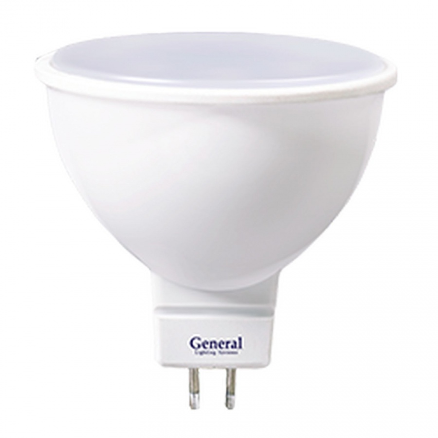 Лампа светодиодная MR16 GENERAL 7w GU10 4500К - фото, цены, купить