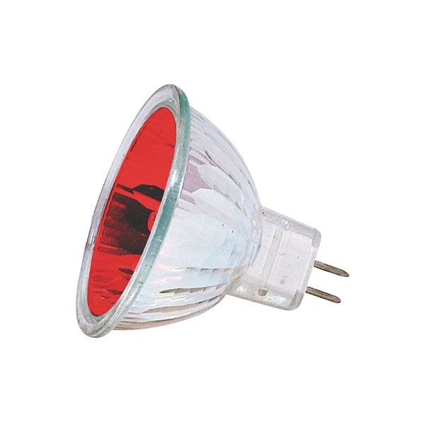 Лампа Electrum галогеновая MR16 12v 35w G5.3 Красная - фото, цены, купить