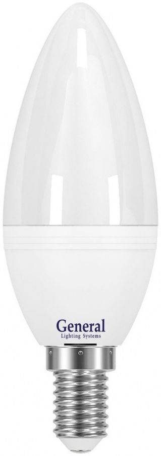 Лампа светодиодная (свеча) GENERAL 6w Е14 4500К - фото, цены, купить