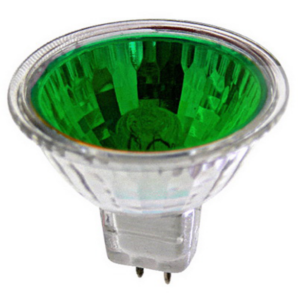 Лампа Electrum галогеновая MR16 12v 50w G5.3 зеленая - фото, цены, купить