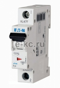 Авт. выкл. 1р EATON PL4-C40/1 40A 4.5kA х-ка C - фото, цены, купить