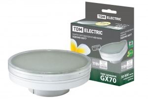 Лампа светодиодная GX70-11 Вт-3000 К TDM - фото, цены, купить