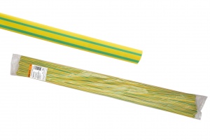 Термоусаживаемая трубка ТУТнг 2/1 желто-зеленая по 1м (200 м/упак) TDM - фото, цены, купить
