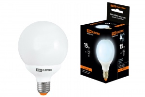 Лампа энергосберегающая КЛЛ-G80-15 Вт-4000 К–Е27 TDM - фото, цены, купить