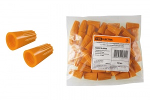 Соединительный изолирующий зажим СИЗ-3 5,5 мм2 оранжевый (50 шт) TDM - фото, цены, купить