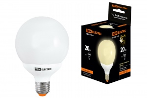 Лампа энергосберегающая КЛЛ-G95-20 Вт-2700 К–Е27 TDM - фото, цены, купить