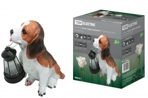 Светильник на солнечных батареях ПП-094 "Собака с фонарем", 24x14x25 см, TDM - фото, цены, купить