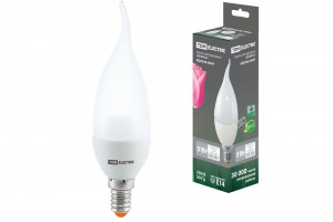 Лампа светодиодная WFС37-5 Вт-220 В -4000 К–E14 (свеча на ветру) TDM - фото, цены, купить