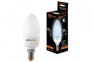 Лампа энергосберегающая КЛЛ-С-11 Вт-4000 К–Е14 TDM (mini) - фото, цены, купить