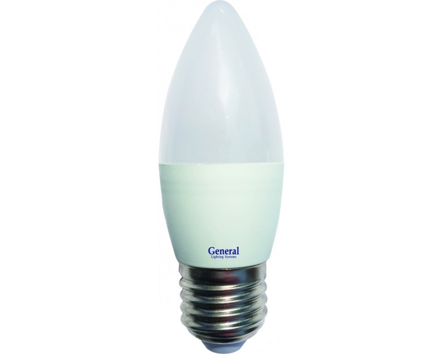 Лампа светодиодная (свеча) GENERAL 8w Е27 4500К - фото, цены, купить